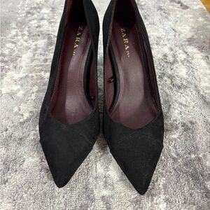 Zara Elegant Black Pointed Heels